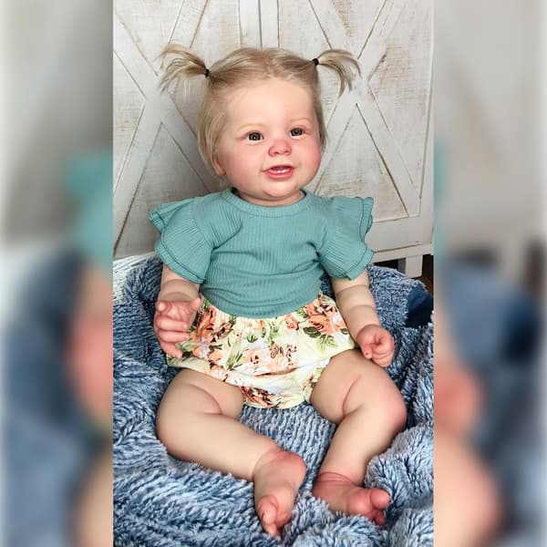 24 tommer nyfødt spædbarn realistisk prinsesse med synlige årer håndmalet legetøj