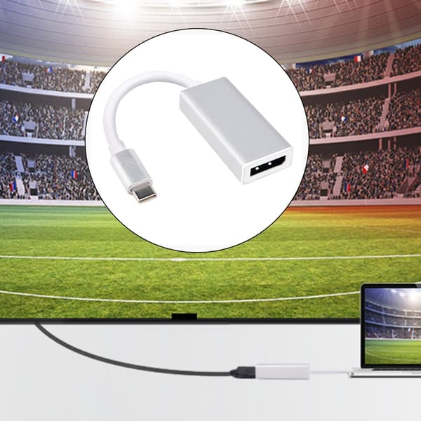 USB C til DP Adapter Kabel Ledning Kompatibel til Laptops Mobiltelefon