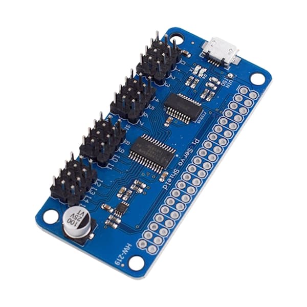Plassbesparende 60x30 mm 16-kanals PWM-modul for hjemmeenhetskontroller