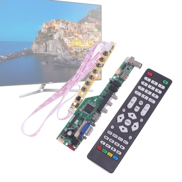 LCD TV Controller Driver Board LCD Screen Controller Board PC/TV/ USB Interface null - C