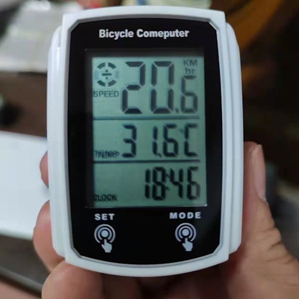 Universal 19 Funktioner Cykelcomputer Med Ledning Let at Bruge