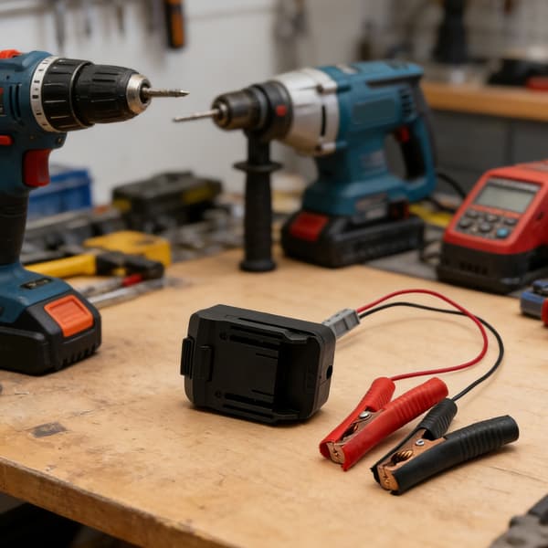 Høykapasitets startbooster lader for batteriboostkabeladapter