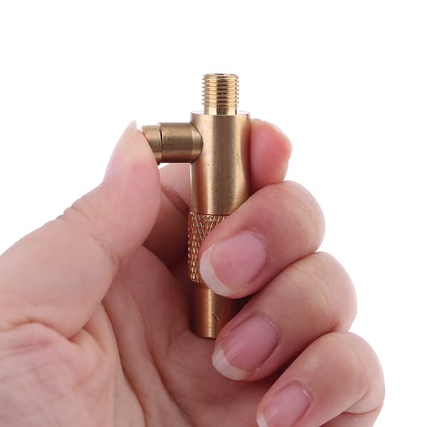 Dækventiladapter Messing Dækpumpe Kompressorpumpe Stik Tilbehør