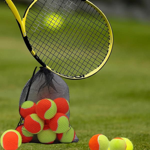 12 stk. tennisballer for strender, høy elastisitet, slagfasthet