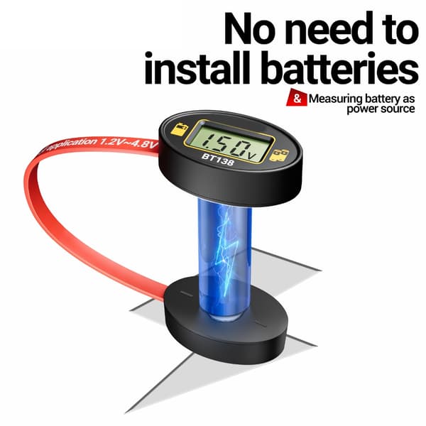 BT138 Batteritestare för noggrann effektdetektering med LCD-display