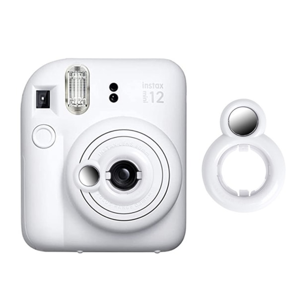 Självporträttsspegel för Instax Mini 12 Närbildsobjektiv Selfie-spegelpresent White