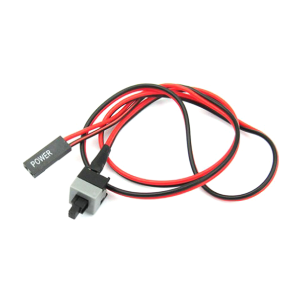 PC Compute Bundkort Strømkabel Computer Switch Wire Genstart Switch Netledning On/Off Trykknap