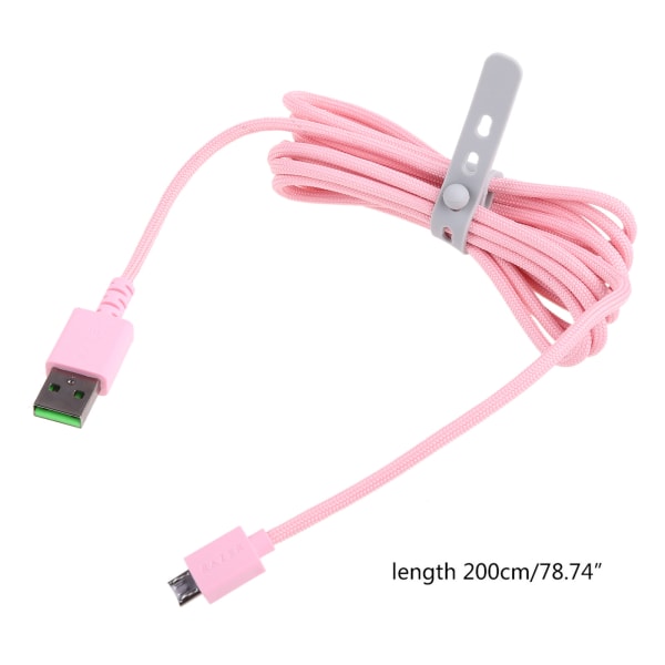 6,56ft hörlurskabel USB datasladd Passar till Kraken BT Kitty Gaming Headse