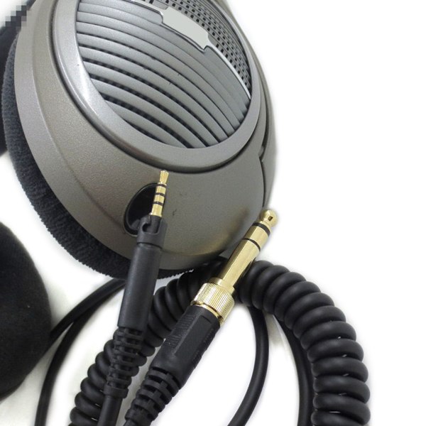 Fleksibel Lang Hodetelefonkabel Skjøteledning Svart for HD518 HD558 HD598 HD559