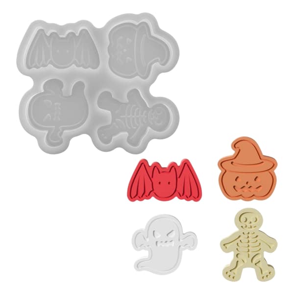Halloween-tema silikonlysformsett for DIY-hjemmedekorasjon
