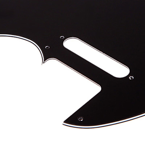 3-lagers stil elgitarr plektrumskydd scratchplatta passar Telecaster svart