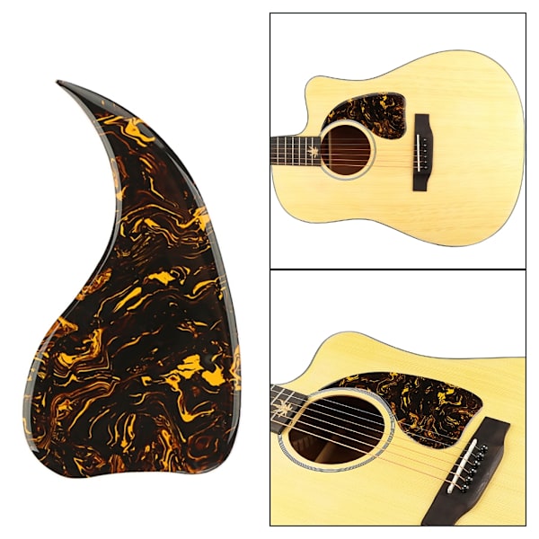 Plektrumskydd för gitarr, Folkgitarr Akustisk Gitarr Anti-Scratch Skyddsplatta