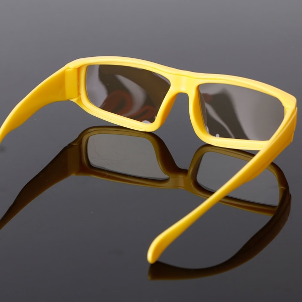 Polariserade passiva 3D-glasögon för barn med polariserade linser Upplev visuell 3D-effekt utan blixt 3D för TV/filmer/bio Orange