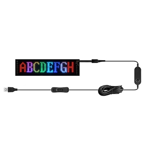 Fleksibel LED Pixel Panel Display Screen Rulletekst med Bluetooth-kompatibel tilkobling Passer for tilpassede meldinger