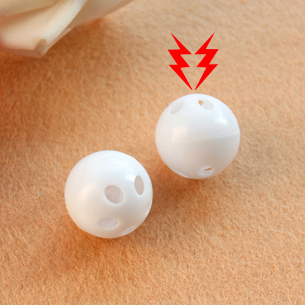 Rund for Doll Noise Maker Squeaker Rattle Insert DIY Crafts Plysjleketilbehør 24mm