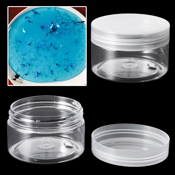 100 ml förvaringslåda för fluffig slime lera leksak plasticin förpackning sub förvaring