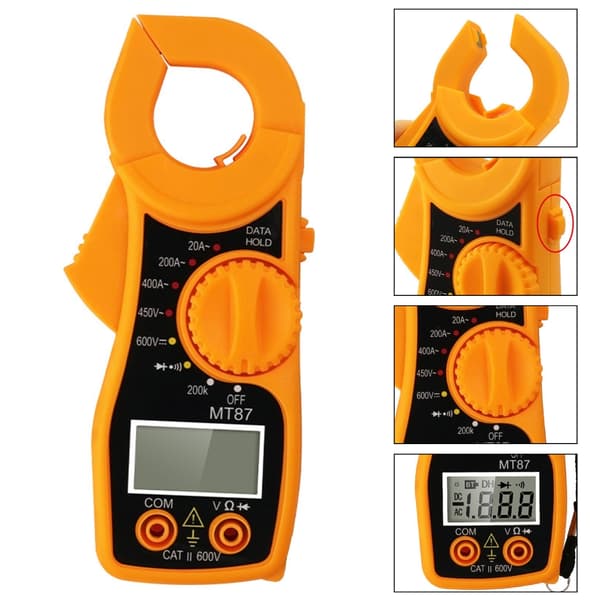 Effektiv tangamperemeter med målekapasitet for effektiv testing