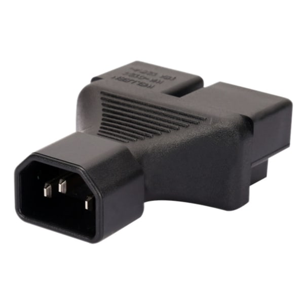 IEC320 C14 till dubbel IEC320 C13/C15/Nema 5-15R nätadapter 3 terminaler Power Adapter hane till hona power null - B