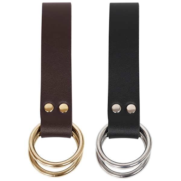 O Spänne Svärd Bälte Hållare Båge Larp Rekvisita Rapirer Holster Läder Loop Black