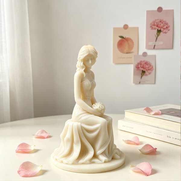 3D Brudefigur Silikone Lysforme til Resin Støbning Lys Sæbe Chokolade