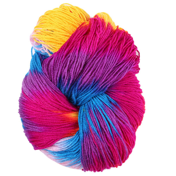 50 g blandat färgglatt stickgarn Akrylfiber Mjuk Anti-Pilling Färgad Handstickad virktråd för DIY Craft Sweater null - 2