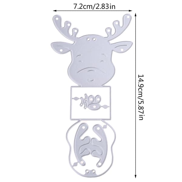 Jul Älg Prägling Skärmallar Stencil för DIY Scrapbooking