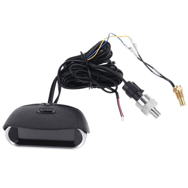 Digital Pointer med Sensor 1/8 NPT Måler Olie Trykmåler Bar Sensor 12v/24v