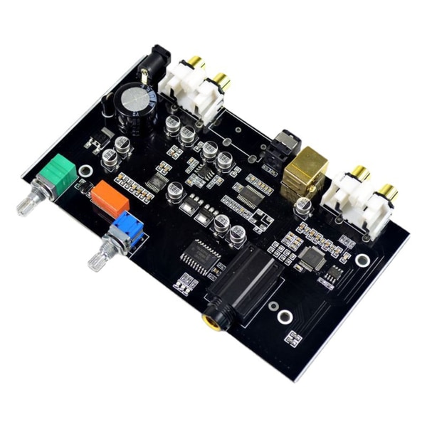 PCM5100 digital till analog omvandlare USB optisk fiber ljudavkodningskort 2RCA/PC USB /optisk fiber avkodningskort