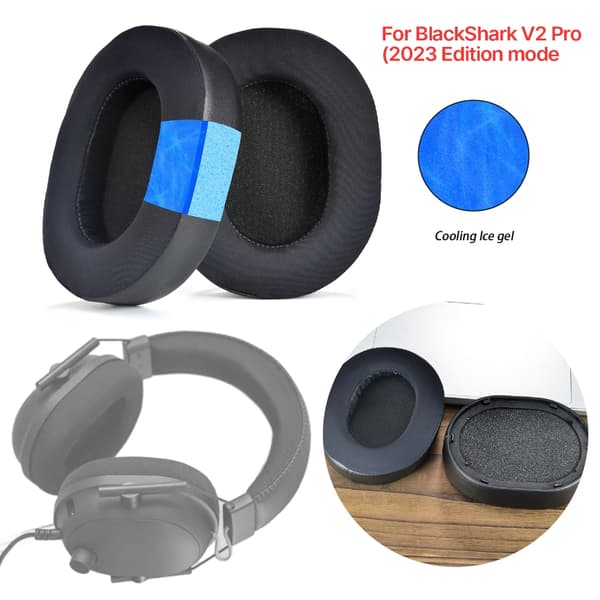 Kvalitets Erstatningsøreputer for BlackShark V2 Pro 2023 Headset Øreputer