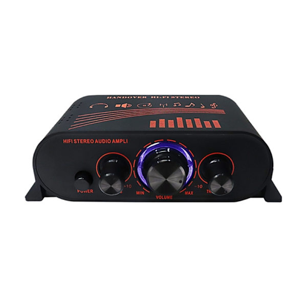 Effektforstærker 20Wx2 Stereo Amp HiFi Lydforstærkere Bil hjemmehøjttaler 12V