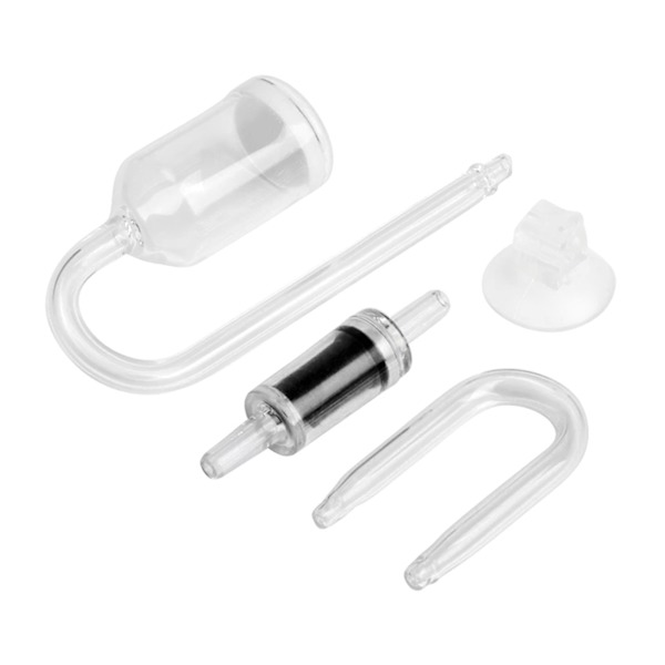 til Nano CO2 Diffuser Kits Glas til Akvarium Sugekop Tjek for ventil U Shap