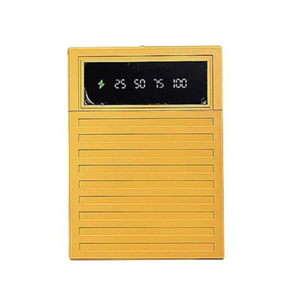 4x18650 Power Bank-skal Snabbladdning Cover Mobilt Power Bank- case Digital Display Micro USB/Typ c-ingång Green - MAX 5V 2A