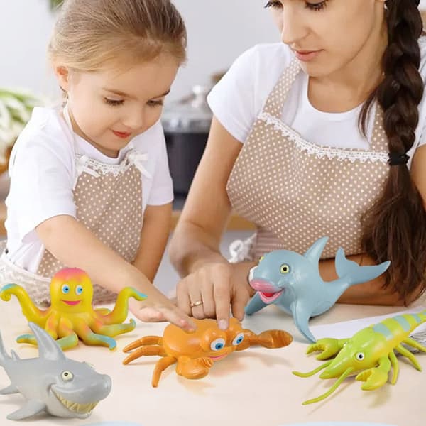 Hvalmodel Realistisk Hummer Dyrefigur til Samling og Udstilling