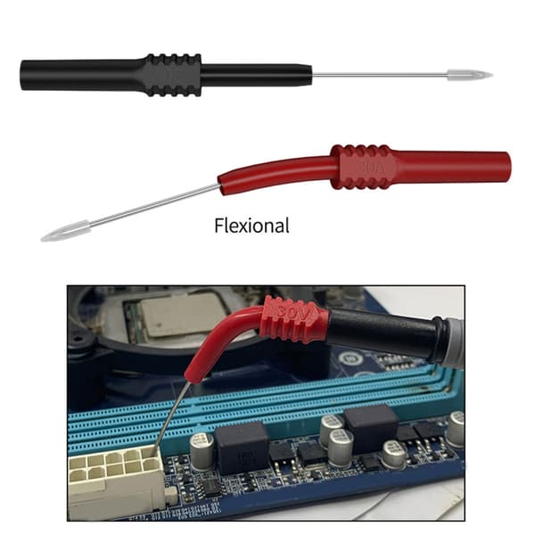 2 stk. universel forlænger piercing nålespids sonde multimeter testsonde spids