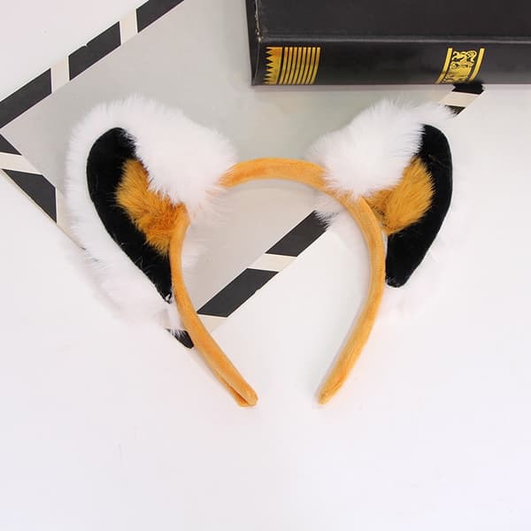 Fuzzy sjiraffhorn hodeplagg for Halloween Cosplay temafester