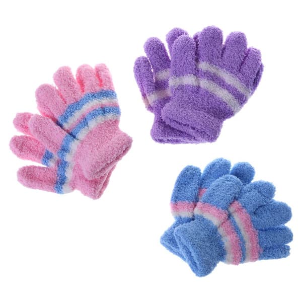Stripe vantar Toddler Vintervarma handskar Helfingervarma vantar