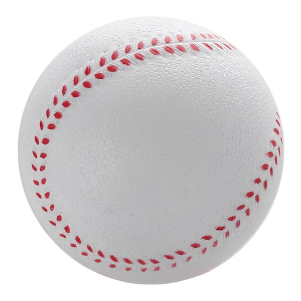 Elastisk solid övningsbaseboll, mjuk PU-basebollar träningsboll för övning White 9cm