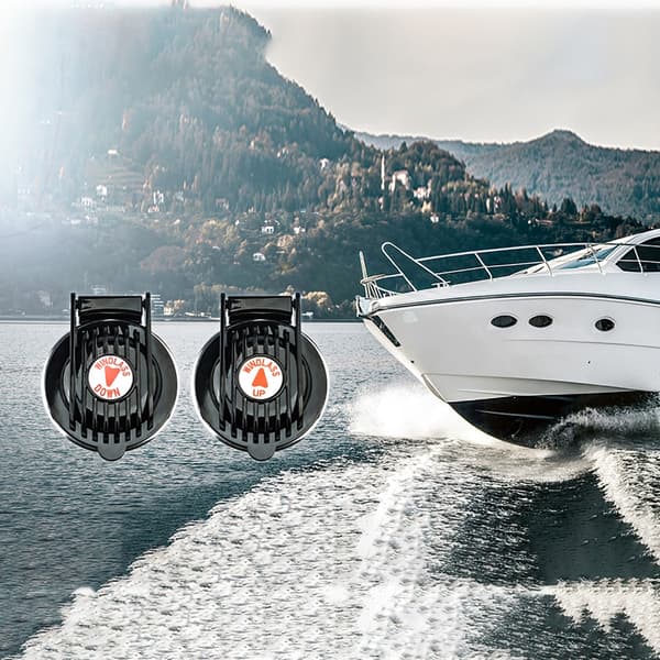 2 Marinebåd Yacht Trykknap Rustfrit Stål 12V 24V