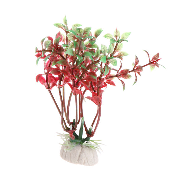 Akvarium vandplanter Kunstige plastplanter Akvarium dekorationer Green