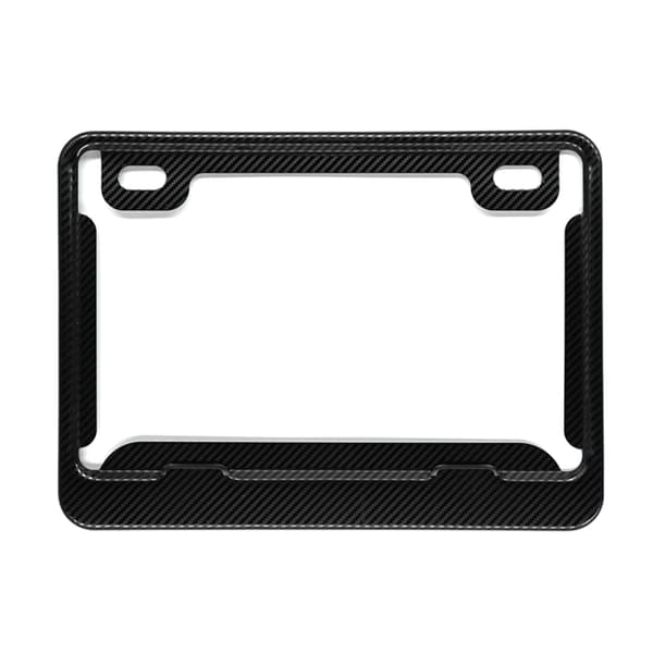 Sort Carbon Bracket Universal Motorcykel Nummerplade Ramme Auto tilbehør