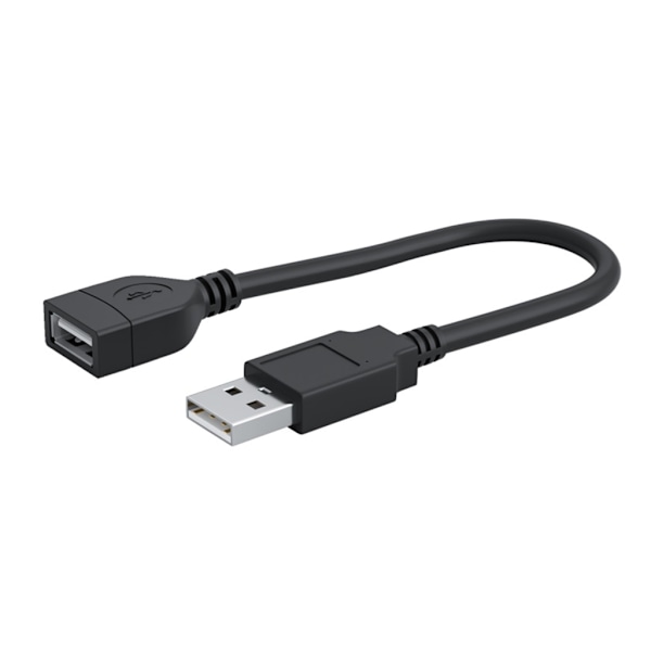 USB 2.0 han-til-hun-ledning USB 2.0-forlængerkabel Dataoverførselslinje 90° vinklet lige/albue USB-stikledning