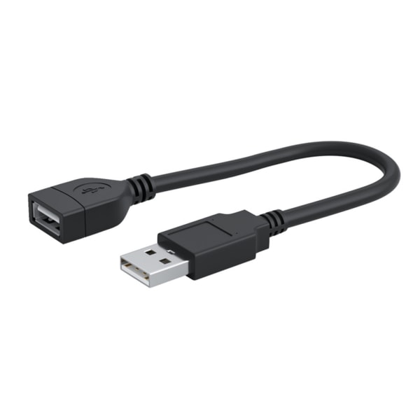 USB 2.0 hann-til-hun-kabel USB 2.0-forlengelseskabel Dataoverføringslinje 90° vinklet rett/albue USB-kontaktledning