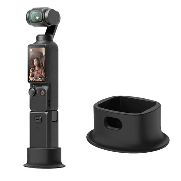 Ikke-ridse silikone stabilisatorbase ergonomisk grebsplatform til Pocket 4