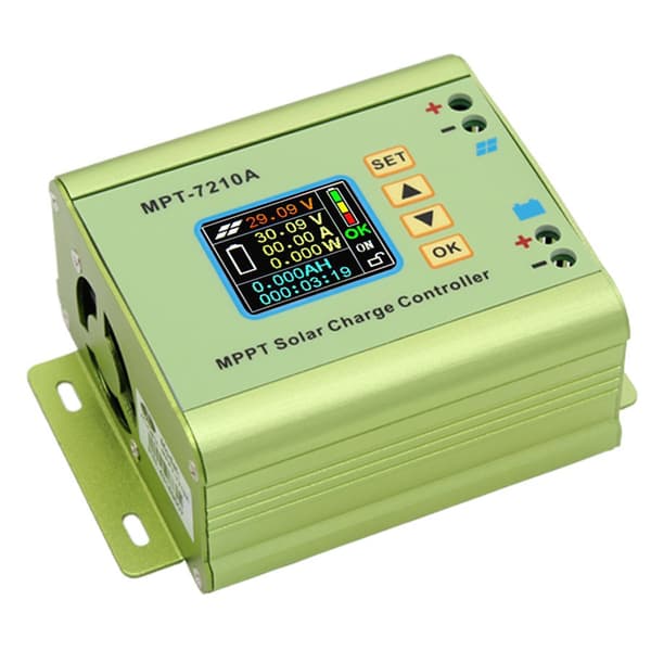 Digital MPPT solcellelader for litiumbatteriutgang 0-10A MPT-7210A