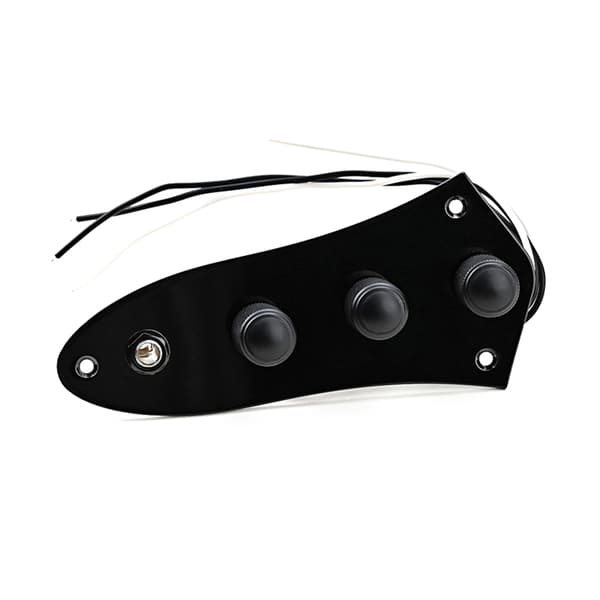 Forkablet kontrolplade med selekontaktknapper Basguitar kontrolplade