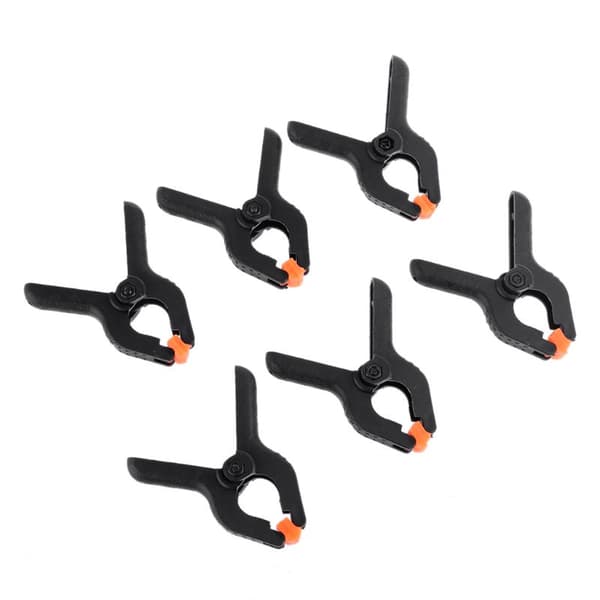 6 STK Nytt Hardplast Micro Spring Clamps Set DIY Tools Clips Grips