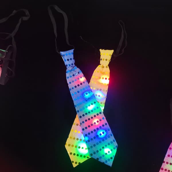 10 stk. LED-slips, der lyser op, glødende slips, lysende slips, blinkende slips