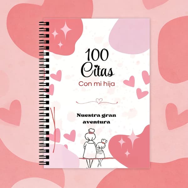 Twin Coil Binding Memory Journal Notesbog til mor-datter-forhold