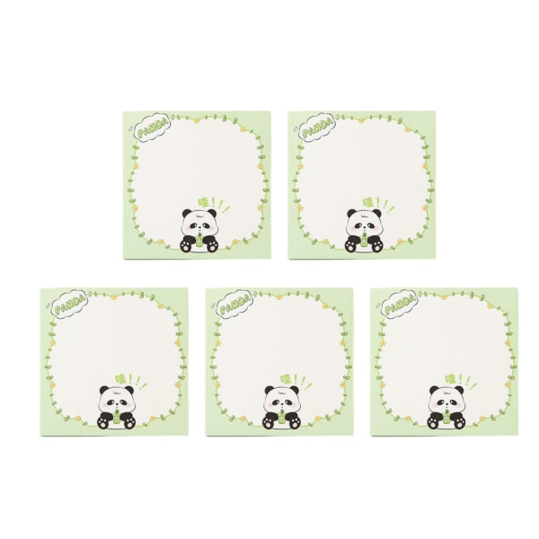 5kpl Sarjakuva Panda Muistilappu Anamal Memos Sticky Pad Koulutarvikkeet tytölle null - C