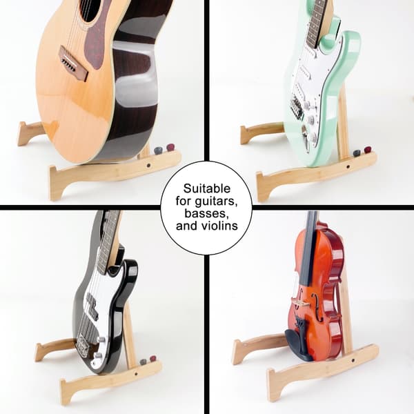 Gitarrställ, hopfällbart elektriskt gitarrställ förtjockat A-format vertikalt gitarrhållare